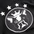 七格格2016冬装新款个性小狗印花贴布拼色拼接蝙蝠袖连帽外套L271(黑色 XS)第4张高清大图