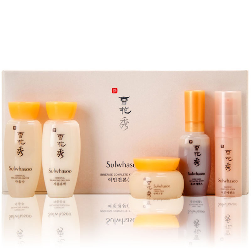 雪花秀(sulwhasoo)礼盒护肤品套装女士平衡保湿滋阴水乳套盒 中小样五