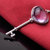 梦克拉Mkela 925银紫水晶黄水晶吊坠 幸福钥匙 女款项坠(红色)第2张高清大图