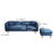 夏树 现代简约客厅小户型沙发双人三人日式北欧沙发卧室布艺沙发组合SB13(蓝色（不可拆洗） 双人位（1.4米）)第4张高清大图