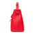 海谜璃(HMILY)新款女包 头层牛皮女士手提包水桶包时尚甜美蝴蝶结单肩包斜挎包H6965(红色)第3张高清大图