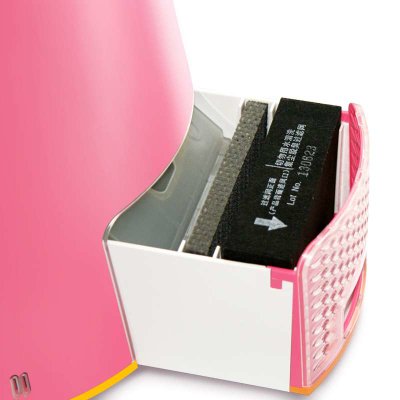 松下空气净化器F-VKJ05C 桌面迷尔净化器 纳米水离子加湿/净化(粉色带图案)