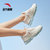 安踏女鞋跑步鞋春夏季全掌气垫跑鞋运动鞋36象牙白 国美超市甄选第2张高清大图