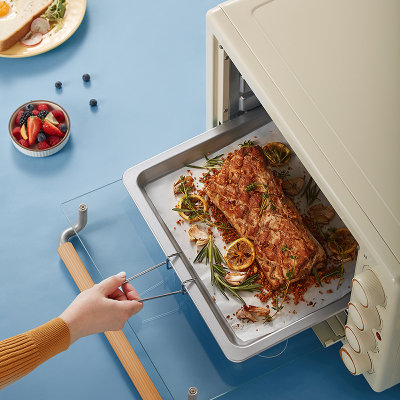 小熊（Bear）电烤箱 家用烘焙简易三旋钮多功能35升大容量蛋糕面包迷你小型电烤箱 DKX-A35U1