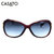 卡莎度(CASATO) 太阳镜时尚个性大框潮 防紫外线太阳镜 墨镜56124(珠光红)第2张高清大图