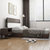 恒兴达 北欧风格1.8米双人床现代简约1.5原木直销床主卧2020新款实木床(1.8*2米-A款胡+白 单床)第3张高清大图