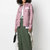 AMBUSH女士粉色条纹束腰分层衬衫002-F20FAB001-30011拼色 时尚百搭第6张高清大图