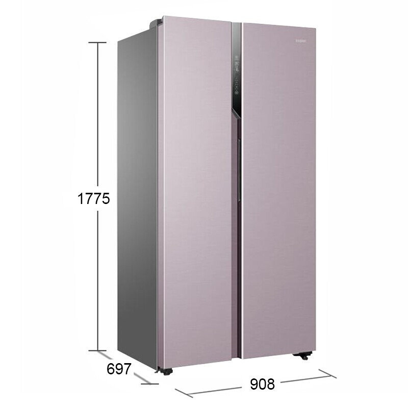 海尔冰箱对开门601升大容量风冷无霜双温双控双变频省电静音低温净味