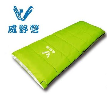 威野营V-CAMP 信封式睡袋 帐篷睡袋VE9003(绿色)