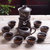 半全自动茶具套装陶瓷创意石磨复古懒人紫砂泡茶器礼品茶具茶壶杯.Sy(云龙纳福)第3张高清大图