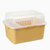 家英 带盖欧式沥水碗架 餐具收纳盒(浅绿色PH1102)第2张高清大图