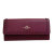 COACH 蔻驰 女士时尚皮革铆钉长款钱包53449(酒红色)第5张高清大图