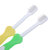 贝亲婴儿牙刷2支(绿色+黄色) 婴儿训练牙刷儿童牙刷柔软刷毛3阶段训练牙刷1-3岁第5张高清大图