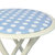 溢彩年华韩式圆点折叠凳 休闲凳子 餐桌凳 舒适便携户外凳子（2张）第3张高清大图