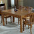 禧乐菲 实木餐桌 饭桌 长方形 餐桌椅组合  现代简约橡木餐桌椅(1.3M一桌六椅(备注颜色))第3张高清大图