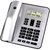 摩托罗拉（Motorola）CT310C 办公家用大屏幕欧式电话机来电显示免电池座机(银色)第4张高清大图
