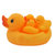 婴幼儿宝宝洗澡玩具戏水玩具 婴儿洗澡玩具小黄鸭套装 婴儿小鸭子(黄色 适合0到5岁)第5张高清大图