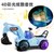 新款儿童挖掘机玩具 电动音乐灯光万向轮工程车 男女孩玩具车 蓝色-电动挖机(灯光拖拉机-2色随机 默认版本)第3张高清大图