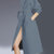 欧美时尚2021流行风衣女春秋新款长袖中长款洋气收腰显瘦气质外套(深灰色 L)第3张高清大图