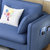 一米色彩 沙发 北欧客厅家具 布艺沙发 可拆洗日式小户型三人位 懒人沙发(蓝色 单人位旗舰版)第3张高清大图