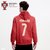 葡萄牙国家队官方商品 | 春夏线圈款C罗印号球衣卫衣足球迷连帽衫(红色)第3张高清大图