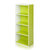 慧乐家双色四层收纳柜 时尚创意层架 彩色组合书柜书架12055(白色+绿色)第3张高清大图