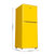 星星（XingXing） 108升 双门小冰箱 彩色冰箱 家用冷藏冷冻电冰箱(BCD-108E黄色)第3张高清大图