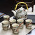 景德镇大号茶壶茶具茶盘陶瓷青花瓷功夫茶具家用简约现代套装(茶杯两个)第4张高清大图
