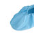 谋福 加厚型防静电胶底鞋套 可多次水洗 重复使用 涤纶长丝 透气 防滑鞋套防尘保暖(蓝色 L)第3张高清大图