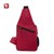瑞士军刀胸包 单肩斜挎包 户外运动骑行包 旅行小背包帆布包SA8100(红色)第5张高清大图