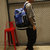耐克双肩包男大容量时尚潮流高中大学生女休闲运动旅行电脑包背包(蓝色)第3张高清大图