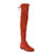 STUART WEITZMAN女士橘红色麂皮绒过膝系带长靴BURNTSIENA35.5橘红色 时尚百搭第4张高清大图