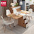 A家 家具 餐桌 折叠可伸缩实木脚餐桌椅组合 彩色北欧客厅家具(餐桌 默认)第3张高清大图