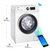 海尔（Haier）XQG90U1 9公斤 全自动洗衣机滚筒洗烘一体 变频 洗干一体机滚筒洗衣机 干衣机1级能效空气洗白色第2张高清大图