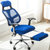 野火 网椅电脑椅可躺150度椅子办公椅家用转椅午睡休闲凳子M18(蓝色)第4张高清大图
