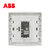 ABB开关插座面板86型德韵白色电视插座AS301第5张高清大图