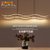 北欧餐厅吊灯创意个性轻奢现代简约设计感长条吧台前台办公室灯具(白色2头（1.5米）中性光64W)第4张高清大图