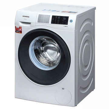 西门子(siemens) WM12U4600W 9公斤 变频滚筒洗衣机(白色) 全触控面板 流线型机身设计