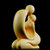 【简爱】黄杨木摆件木雕刻圆雕人体性感女神手把件人物工艺品第2张高清大图