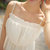 夏季新款女装甜美荷叶边吊带无袖背心雪纺连衣裙仙女长裙(白色 L)第3张高清大图