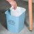 家用无盖壁挂式垃圾桶子母分类桶(蓝色卫生桶+白色壁挂桶)第5张高清大图