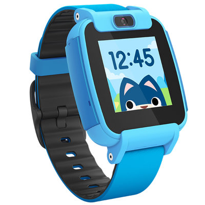搜狗糖猫儿童电话手表视频版T3 彩屏摄像儿童智能手表 防水GPS定位学生手表手机 蓝色