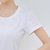 娇维安 夏季韩版体血衫 修身显瘦女士T恤 纯色圆领短袖女式t恤 女(白色 XXXL)第5张高清大图