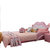 银卧儿童公主床粉红色女孩1.2米小孩 欧式地中海卡通带护栏少女心皮床(粉红色 定制定金)第5张高清大图