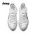 JEEP吉普男鞋休闲鞋男2021年新款网布低帮粘胶鞋前系带PU透气圆头运动鞋(5039606291白色 40)第2张高清大图