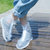 博沃尼克防雨鞋套男女加厚底雨鞋40-41白色 防水鞋套便携式防滑耐磨雨靴套成人非一次性透明平底第7张高清大图