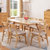 明佳友 餐桌 实木 餐桌 伸缩餐桌椅组合 饭桌餐台 餐桌椅 椅 组合餐桌 M622(榉木色 单桌)第2张高清大图