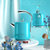 电水壶欧式电热水壶家用加厚不锈钢大容量烧水壶蓝色(蓝色)第5张高清大图