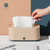 日本AKAW爱家屋桌面抽纸盒客厅家用茶几绘里纸巾盒日式创意简约办公室(蓝色)第3张高清大图