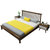 物槿 北欧实木软靠床 LH-02(1.5米*2米胡桃色 单床+1床头柜)第5张高清大图